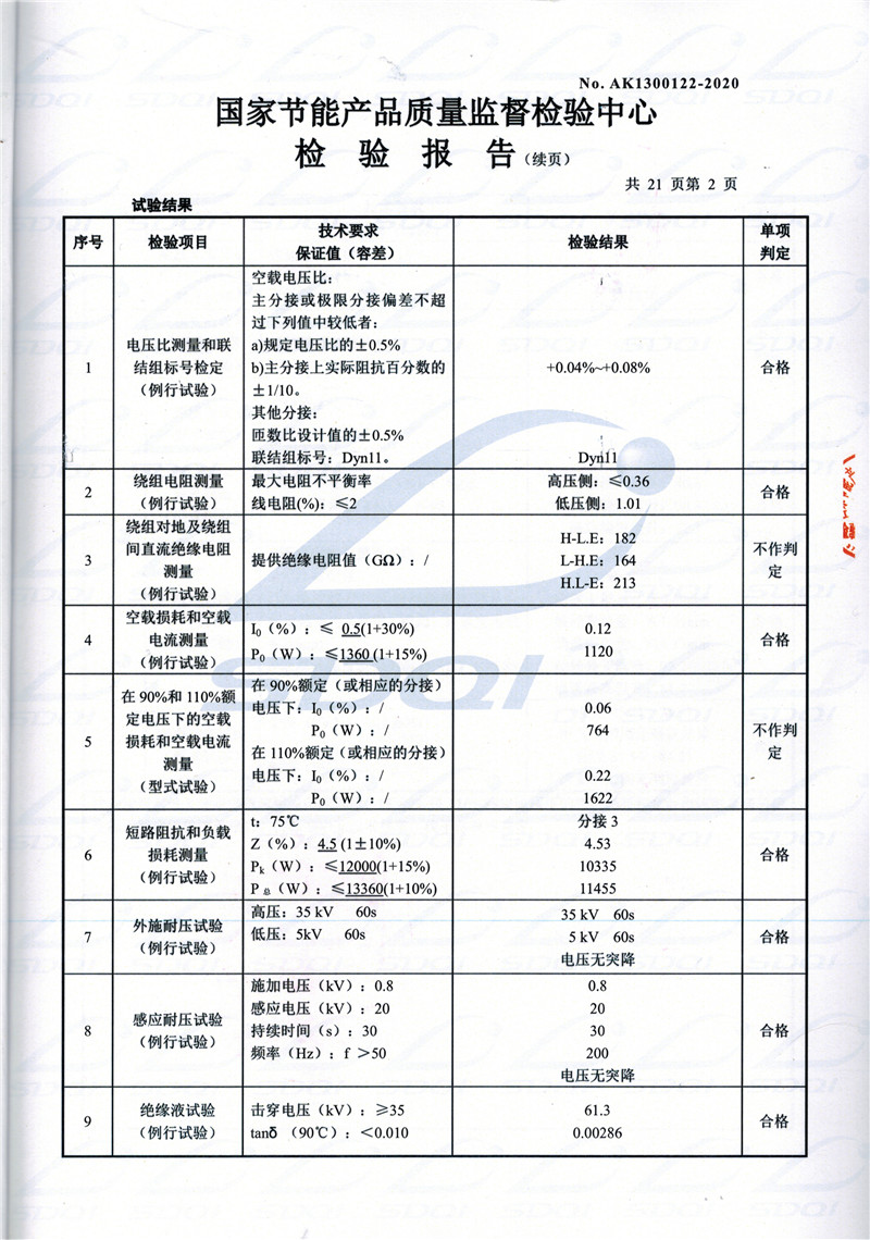 高低压试验报告-S11-1250成安成安成安油浸式变压器-2.jpg